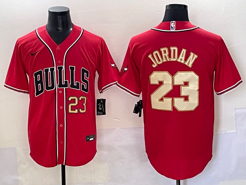 Men 2025 Chicago Bulls 23 Jordan Red Joint Name Nike NBA Jersey style 6